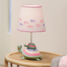 Load image into Gallery viewer, Lambs & Ivy Sea Dreams Turtles Nursery Lamp with Shade & Bulb - Pink