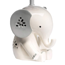 Load image into Gallery viewer, Lambs & Ivy Happy Jungle White/Grey Elephant Nursery Lamp with Shade & Bulb