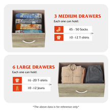 Load image into Gallery viewer, WLIVE 9-Drawer Dresser, Fabric Storage Tower for Bedroom, Hallway, Nursery, Closet, Tall Chest Organizer Unit with Fabric Bins, Steel Frame, Wood Top, Easy Pull Handle, Greige