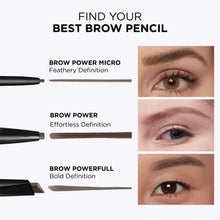 Load image into Gallery viewer, IT Cosmetics Brow Power Eyebrow Pencil, Universal Taupe - Long-Lasting, Budge-Proof Formula - With Biotin - For Light to Medium Brown & Gray Hair Colors - 0.005 oz