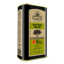 Load image into Gallery viewer, Ellora Farms, Certified PDO Extra Virgin Olive Oil, Single Estate, Single Origin, Single Variety, Cold Press & Traceable Olive Oil, Born in Crete, Greece, Kosher, 1 Lt Tin (33.8 oz.)