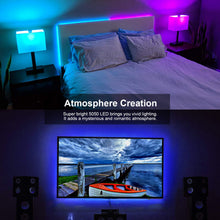 Load image into Gallery viewer, ShinePick Led Strip Lights 32.8ft Waterproof SMD 5050 150LEDs Light Strips Kit with 44 Keys Remote Controller and 12V Power Supply(2 Pack 16.4ft)