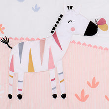 Load image into Gallery viewer, Lambs & Ivy Jazzy Jungle 3-Piece Safari Animals Pink Baby Crib Bedding Set