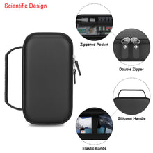 Load image into Gallery viewer, Elonbo Carrying Case for Portable Handheld Inhaler Nebulizer Machine for Adults and Kids, Asthma Inhaler Travel Case, Handheld Mesh Atomizer Machine Holder, Inhaler Spacer Bag, Black. CASE ONLY