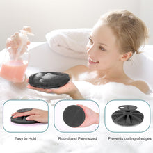 Load image into Gallery viewer, INNERNEED Food-Grade Soft Silicone Body Scrubber Shower Brush Handheld Cleansing Skin Brush, Gentle Exfoliating and Lather Well (Black)