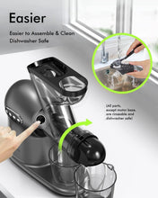 Load image into Gallery viewer, SiFENE Cold Press Juicer, 3” Wide Dual Chute Whole Slow Masticating Juicer Machine with Anti-Clog Function for Celery Wheatgrass, Fruit and Vegetable Juice Extractor, BPA-Free, Easy to Clean