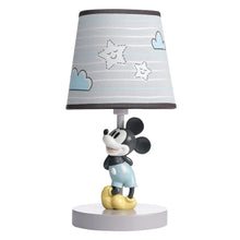 Load image into Gallery viewer, Lambs & Ivy Disney Baby Moonlight Mickey Mouse Lamp with Shade & Bulb - Gray