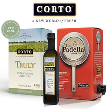 Load image into Gallery viewer, Corto TRULY | 100% Extra Virgin Olive Oil | Floral Notes | Cold Extracted in State-of-the-Art Mill | Straight from Official Corto Olive Groves & Oil Producer | Oxygen-Free, Light Free FlavorLock Box