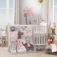 Load image into Gallery viewer, Lambs & Ivy Calypso Lamp Pink/Gray Koala Nursery Lamp with Shade & Bulb