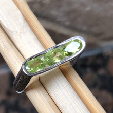 Load image into Gallery viewer, Genuine Green Peridot 925 Solid Sterling Silver Ring Size 5.75, 6, 6.75, 7, 7.75, 8, 9, 9.75, 10