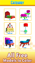 Load image into Gallery viewer, Furniture 3D Color by Number - Voxel Coloring Book