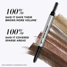 Load image into Gallery viewer, IT Cosmetics Brow Power Eyebrow Pencil, Universal Taupe - Long-Lasting, Budge-Proof Formula - With Biotin - For Light to Medium Brown & Gray Hair Colors - 0.005 oz