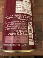Load image into Gallery viewer, Olympian Myth Koroneiki Robust Extra Virgin Olive Oil - Polyphenol Rich (786 MG/KG) - Award Winning - 70X MORE Hydroxytyrosol Polyphenols - Early Harvest - Single Origin – Premium - Monovarietal - Cold Pressed - 750 ml (25.36 fl oz)
