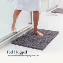 Load image into Gallery viewer, BELADOR Bathroom Rugs Sets 2 Piece - Plush Bath Mat Set Quick-Dry Soft Chenille Bathroom Mat with Rubber Backing, Absorbant Bathroom Rug Set, Washable Bath Rugs for Bathroom- Bath Mats 24x17 + 30x20