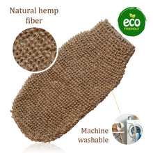 Load image into Gallery viewer, Set of Hemp Back Washer & Wooden Cleaning Finger Nail Brush