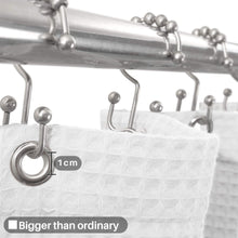 Load image into Gallery viewer, Barossa Design Cotton Blend Shower Curtain Honeycomb Waffle Weave, Soft & Hotel Spa, Washable, White, 72 x 72 inch
