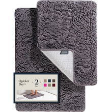 Load image into Gallery viewer, BELADOR Bathroom Rugs Sets 2 Piece - Plush Bath Mat Set Quick-Dry Soft Chenille Bathroom Mat with Rubber Backing, Absorbant Bathroom Rug Set, Washable Bath Rugs for Bathroom- Bath Mats 24x17 + 30x20