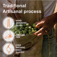 Load image into Gallery viewer, Zahara Extra Virgin Olive Oil from Italy | Sicilian Pure EVOO | Premium Early Harvest Cold Pressed Polyphenol Rich | Multiple Award Winner from Oleificio Guccione | 16.9 fl oz (500ml) Bottle With Beautiful Gift Box