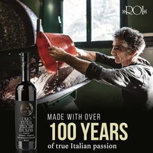 Load image into Gallery viewer, ROI Ligurian Italian Extra Virgin Olive Oil - First Cold Pressed EVOO, Fresh harvest - Ogliarola-Taggiasca Ligurian Olives - Polyphenol Rich Olive Oil From Liguria Italy - 17 fl oz (500ml)