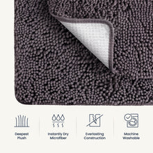 Load image into Gallery viewer, BELADOR Bathroom Rugs Sets 2 Piece - Plush Bath Mat Set Quick-Dry Soft Chenille Bathroom Mat with Rubber Backing, Absorbant Bathroom Rug Set, Washable Bath Rugs for Bathroom- Bath Mats 24x17 + 30x20