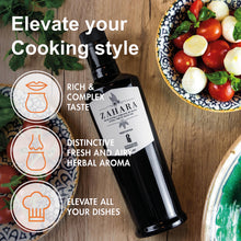 Load image into Gallery viewer, Zahara Extra Virgin Olive Oil from Italy | Sicilian Pure EVOO | Premium Early Harvest Cold Pressed Polyphenol Rich | Multiple Award Winner from Oleificio Guccione | 16.9 fl oz (500ml) Bottle With Beautiful Gift Box