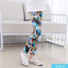 Load image into Gallery viewer, SheeCute Girls Spring Autumn Full Length Printing Skinny Leggings SC1752-C