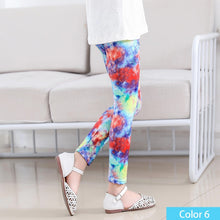 Load image into Gallery viewer, SheeCute Girls Spring Autumn Full Length Printing Skinny Leggings SC1752-C