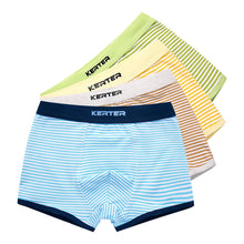 Load image into Gallery viewer, 4 Pcs High Quality Children's Underwear for Kids Cartoon Cat Shorts Soft Cotton Underpants Boys Teenage Striped Panties 4-16T
