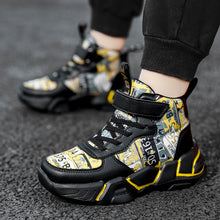Load image into Gallery viewer, Children Shoes Boy Sneakers Fashion Print Luxury Designer High Top Sneakers Kids Tenis Shoes Boy Sports Casual Free Shipping