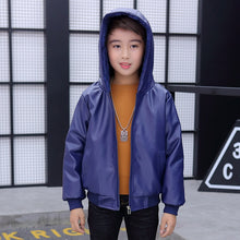 Load image into Gallery viewer, Children Jackets Boy Plush Thick Coat 2021 New Winter Casual Overcoat Kids for Boys Teenagers Outerwear Leather Coat Clothes