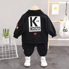Load image into Gallery viewer, Autumn Children Clothes Baby Boys Jacket Suit T-Shirt Pants 3Pcs/sets Spring Kids Infant Clothing Toddler Sportswear 0-4 years