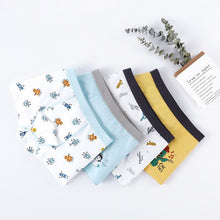 Load image into Gallery viewer, 4 Pcs High Quality Children's Underwear for Kids Cartoon Cat Shorts Soft Cotton Underpants Boys Teenage Striped Panties 4-16T