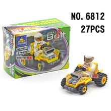 Load image into Gallery viewer, police special police car fire engine missile car plane building block truck house building block boy hand made toy