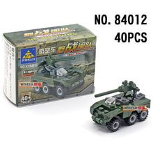 Load image into Gallery viewer, police special police car fire engine missile car plane building block truck house building block boy hand made toy