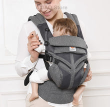 Load image into Gallery viewer, Adjustable 0-36M Ergonomic Baby Carriers Backpack Portable Baby Sling Wrap Cotton OMNI 360 Infant Newborn Kangaroo Bag Hipseat