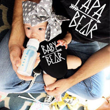 Load image into Gallery viewer, Family T-Shirts Papa Bear Mama Bear Baby Bear Letter Print T-shirt Parent-child Short Sleeve T-shirts Family Matching Sets Tops