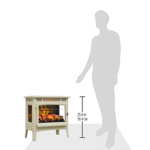 Load image into Gallery viewer, duraflame Freestanding Electric Fireplace Stove Heater with 3D Flame Effect for 1,000 Sq. Ft. Room, Cream
