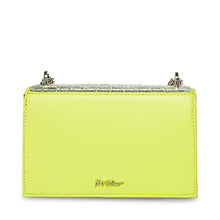 Load image into Gallery viewer, Betsey Johnson Shine On Convertible Flap Bag, Citron
