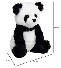 Load image into Gallery viewer, Lambs &amp; Ivy Wild Life Black/White Plush Panda Bear Stuffed Animal Toy - Lucky
