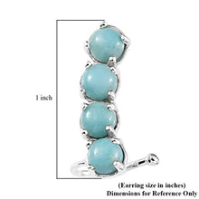 Load image into Gallery viewer, Blue Larimar Dangle Earrings Platinum Over 925 Sterling Silver Jewelry Gifts Birthday Mothers Day Gifts for Mom
