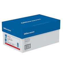 Load image into Gallery viewer, Office Depot(R) Brand Multiuse Paper, Letter Size Paper, 94 (U.S.) Brightness, 20 Lb, White, 500 Sheets Per Ream, Case Of 8 Reams
