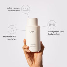 Load image into Gallery viewer, OUAI Fine Shampoo and Conditioner Set - Sulfate Free Shampoo and Conditioner for Fine Hair - Made with Keratin, Marshmallow Root, Shea Butter &amp; Avocado Oil - Free of Parabens &amp; Phthalates (10 Fl Oz)
