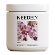 Load image into Gallery viewer, Needed. Prenatal Choline - Optimal Prenatal Choline Add On, 250Mg Talc-free Filler, Heavy Metals Free, Brain Development in Utero/Early Life, with VitaCholine, Non-GMO, Allergen Free 60 Capsules
