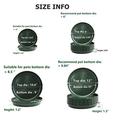 Load image into Gallery viewer, Yopay 24 Pack Plant Saucer, Plastic Plant Saucer Drip Trays, Flower Pot Set for Indoor Outdoor Garden, 6Inch/ 8Inch/ 10Inch Flower Pot Saucer, Green
