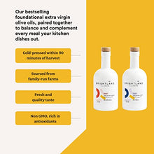 Load image into Gallery viewer, Brightland California Extra Virgin Olive Oils, The Duo – First Cold-Pressed Made with Early-Harvest Olives – Polyphenol Rich &amp; Artfully Crafted Olive Oil - 12.7fl oz Bottles (Pack of 2)
