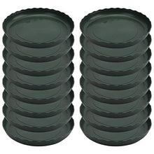 Load image into Gallery viewer, Yopay 24 Pack Plant Saucer, Plastic Plant Saucer Drip Trays, Flower Pot Set for Indoor Outdoor Garden, 6Inch/ 8Inch/ 10Inch Flower Pot Saucer, Green
