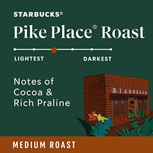 Load image into Gallery viewer, Starbucks K-Cup Coffee Pods, Medium Roast Coffee, Pike Place Roast for Keurig Brewers, 100% Arabica, 6 boxes (60 pods total)
