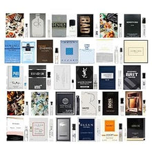 Load image into Gallery viewer, Men's Fragrance Samples for Men High end Designer perfume sample Lot X 12 Cologne Vials + Black Velvet Pouch
