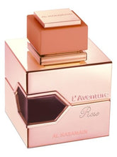 Load image into Gallery viewer, Al Haramain L'Aventure Rose Arabian Perfume for Women - Floral, Rose Perfume with Notes of Citrus, Red Berries, Jasmine, Amber, and Musk - Eau de Parfum Spray - 3.4 oz
