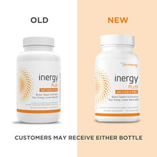Load image into Gallery viewer, BB Company InergyPLUS | Energy Vitamins for Women, Fatigue, Natural Energy Supplements for Focus | Vitamin B12, Folic Acid, Rhodiola Rosea, Cordyceps, CoQ10, Caffeine Free | Packaging Vary | 60 Ct
